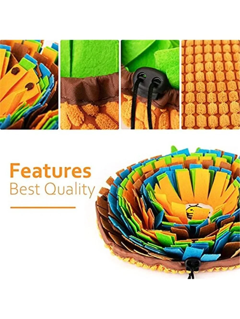New Pet Snuffle Mat for Dogs, Interactive Feed Game for Boredom, Encourages